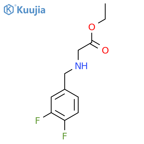 ethyl 2-{(3,4-difluorophenyl)methylamino}acetate structure