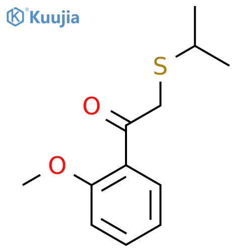 Ethanone, 1-(2-methoxyphenyl)-2-[(1-methylethyl)thio]- structure