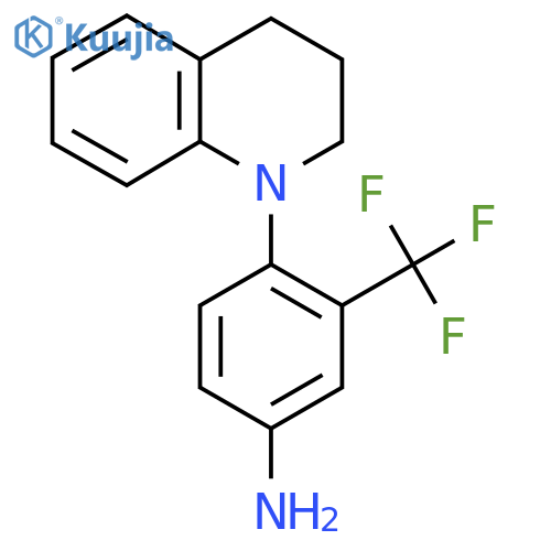 4-3,4-Dihydro-1(2H)-quinolinyl-3-(trifluoromethyl)aniline structure