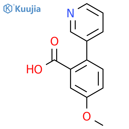 5-Methoxy-2-pyridin-3-ylbenzoic acid structure