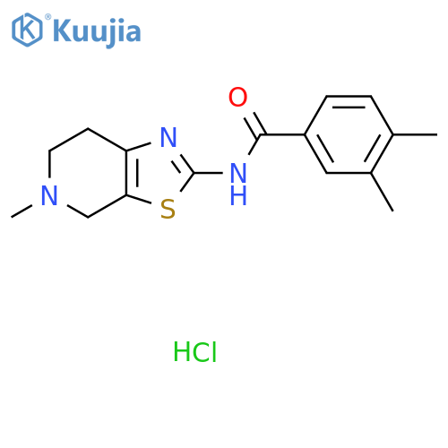3,4-dimethyl-N-{5-methyl-4H,5H,6H,7H-1,3thiazolo5,4-cpyridin-2-yl}benzamide hydrochloride structure