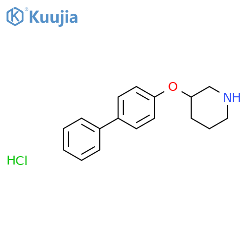 3-(1,1'-Biphenyl-4-yloxy)piperidine Hydrochloride structure