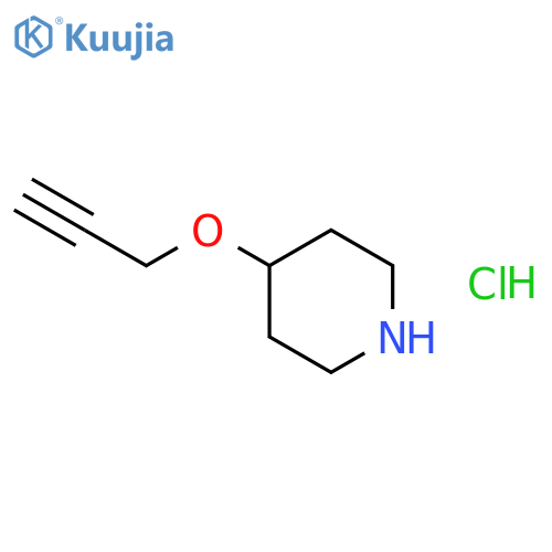 4-(prop-2-yn-1-yloxy)piperidine hydrochloride structure