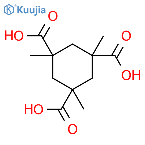 1,3,5-Cyclohexanetricarboxylicacid, 1,3,5-trimethyl-, (1a,3a,5b)- structure