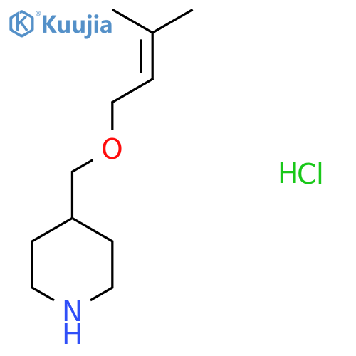 4-{(3-Methyl-2-butenyl)oxymethyl}piperidine Hydrochloride structure