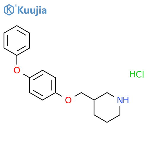 3-(4-Phenoxyphenoxy)methylpiperidine Hydrochloride structure