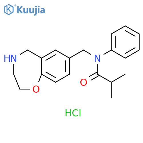 2-methyl-n-phenyl-n-(2,3,4,5-tetrahydro-1,4-benzoxazepin-7-ylmethyl)propanamide Hydrochloride structure
