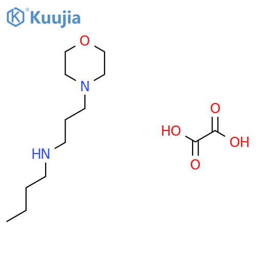 N-(3-Morpholin-4-ylpropyl)butan-1-amine;oxalic acid structure