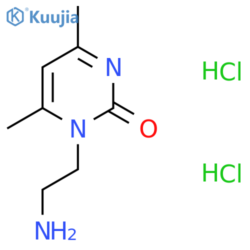 1-(2-Aminoethyl)-4,6-dimethyl-2(1H)-pyrimidinone dihydrochloride structure