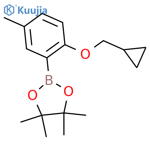 2-(2-Cyclopropylmethoxy-5-methylphenyl)-4,4,5,5-tetramethyl1,3,2dioxaborolane structure