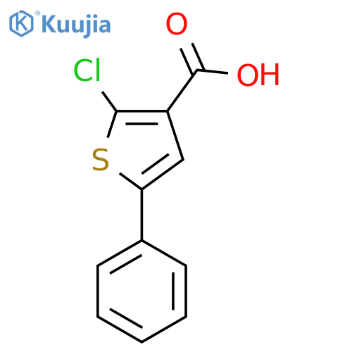 2-chloro-5-phenylthiophene-3-carboxylic acid structure