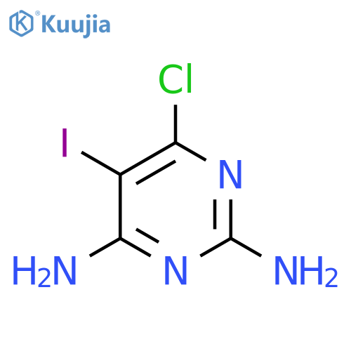 6-Chloro-5-iodo-pyrimidine-2,4-diamine structure