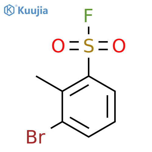 3-bromo-2-methylbenzene-1-sulfonyl fluoride structure