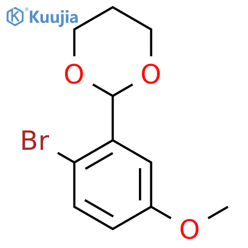 2-(2-bromo-5-methoxyphenyl)-1,3-dioxane structure