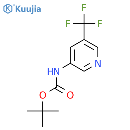 tert-butyl N-[5-(trifluoromethyl)pyridin-3-yl]carbamate structure