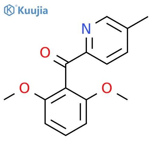 2-(2,6-Dimethoxybenzoyl)-5-methylpyridine structure
