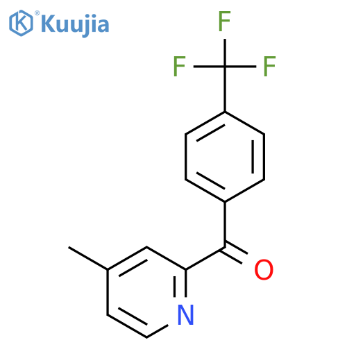 4-Methyl-2-(4-trifluoromethylbenzoyl)pyridine structure