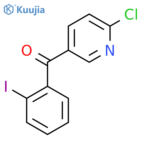2-Chloro-5-(2-iodobenzoyl)pyridine structure