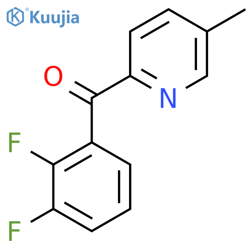 2-(2,3-Difluorobenzoyl)-5-methylpyridine structure
