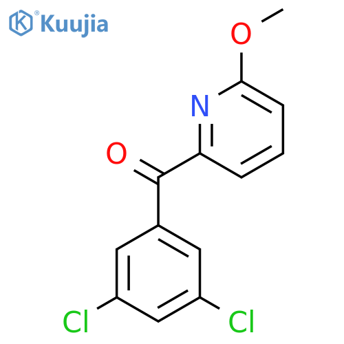 2-(3,5-Dichlorobenzoyl)-6-methoxypyridine structure