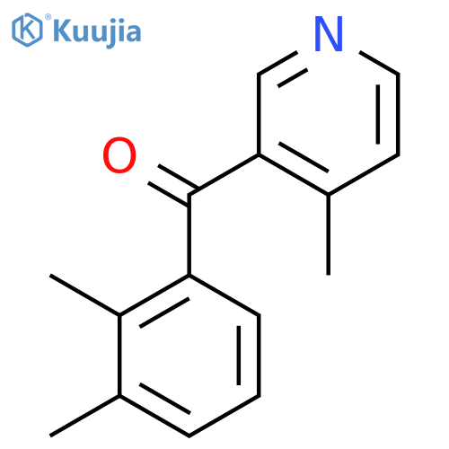3-(2,3-Dimethylbenzoyl)-4-methylpyridine structure