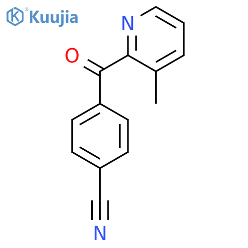 2-(4-Cyanobenzoyl)-3-methylpyridine structure