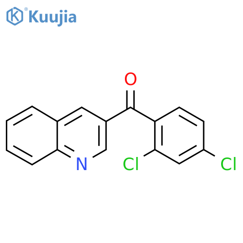 3-(2,4-Dichlorobenzoyl)quinoline structure