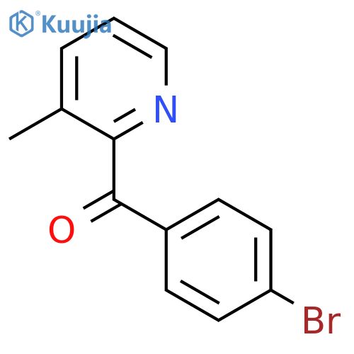 2-(4-Bromobenzoyl)-3-methylpyridine structure