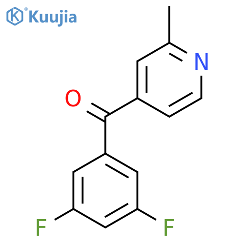 4-(3,5-Difluorobenzoyl)-2-methylpyridine structure