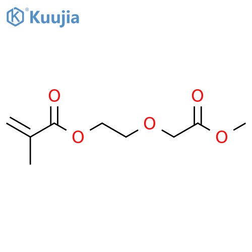 2-Propenoic acid, 2-methyl-, 2-(2-methoxy-2-oxoethoxy)ethyl ester structure