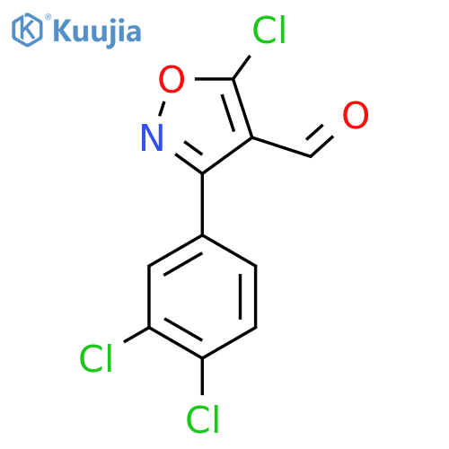 5-Chloro-3-(3,4-dichlorophenyl)-1,2-oxazole-4-carbaldehyde structure