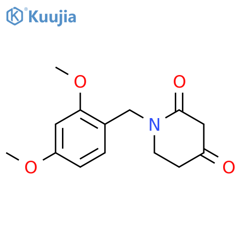 1-(2,4-Dimethoxybenzyl)piperidine-2,4-dione structure