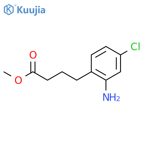 Methyl 4-(2-amino-4-chlorophenyl)butanoate structure