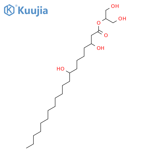2-O-[(3R,8R)-3,8-dihydroxyeicosanoyl]glycerol structure