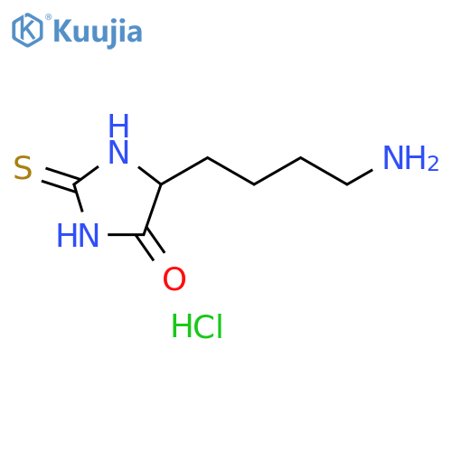 5-(4-aminobutyl)-2-sulfanylideneimidazolidin-4-one hydrochloride structure