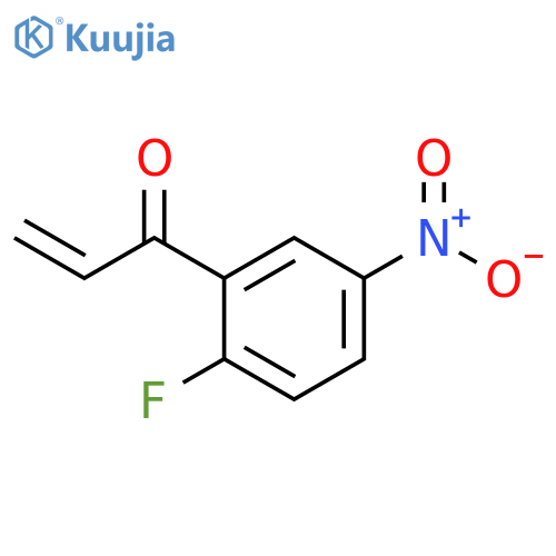1-(2-fluoro-5-nitrophenyl)prop-2-en-1-one structure