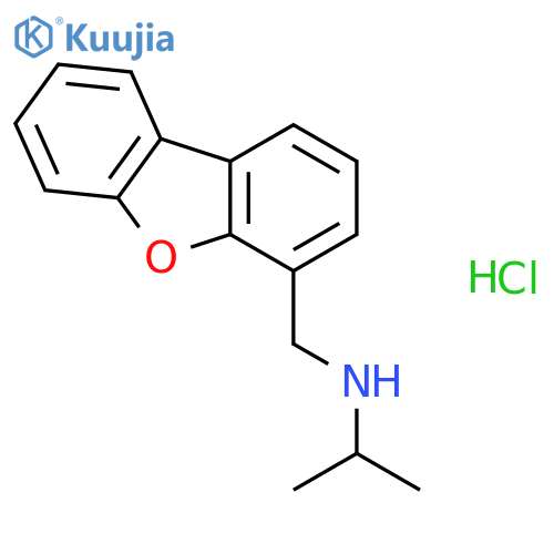 N-(Dibenzob,dfuran-4-ylmethyl)propan-2-amine Hydrochloride structure