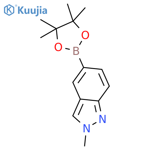 2-methyl-5-(tetramethyl-1,3,2-dioxaborolan-2-yl)-2H-indazole structure