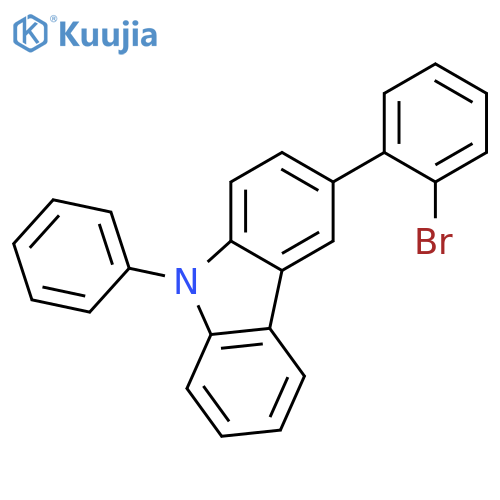 3-(2-Bromophenyl)-9-phenyl-9H-carbazole structure