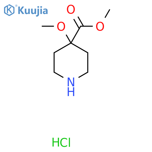 Methyl 4-methoxypiperidine-4-carboxylate hydrochloride structure