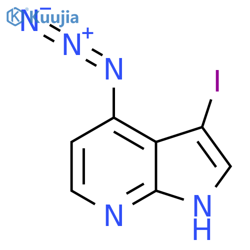4-Azido-3-iodo-7-azaindole structure
