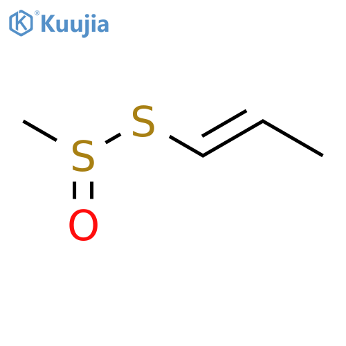 Methanesulfinothioic acid, S-1-propenyl ester structure