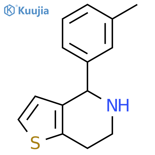 4-(3-methylphenyl)-4H,5H,6H,7H-thieno[3,2-c]pyridine structure