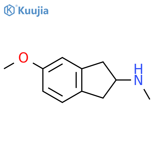 5-methoxy-N-methyl-2,3-dihydro-1H-inden-2-amine structure