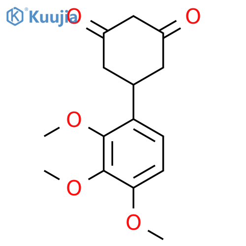 5-(2,3,4-Trimethoxyphenyl)cyclohexane-1,3-dione structure