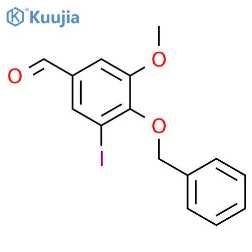 4-(Benzyloxy)-3-iodo-5-methoxybenzaldehyde structure