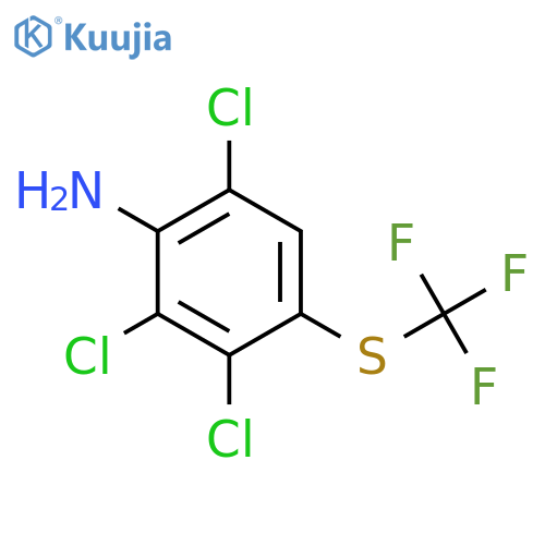 Benzenamine, 2,3,6-trichloro-4-[(trifluoromethyl)thio]- structure