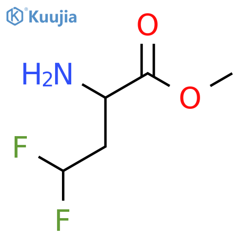 methyl 2-amino-4,4-difluorobutanoate structure