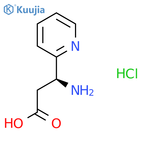 (S)-3-Amino-3-(pyridin-2-yl)propanoic acid hydrochloride structure