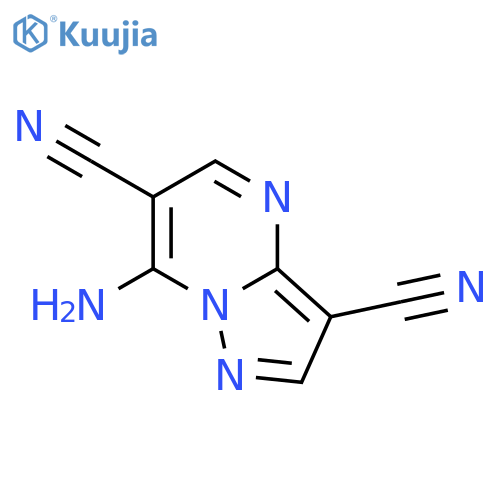 7-aminopyrazolo1,5-apyrimidine-3,6-dicarbonitrile structure